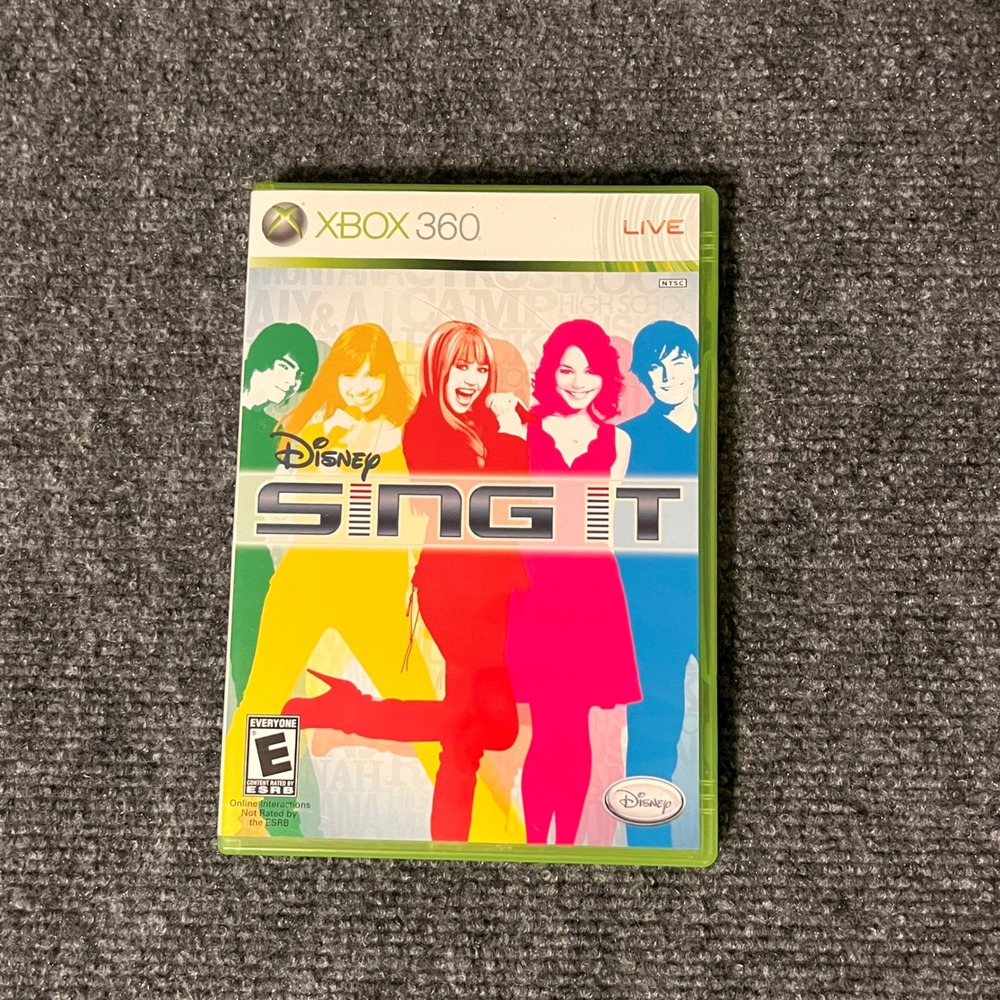 Disney Sing It Xbox 360 Karaoke Game Hannah Montana High School Musical NTSC